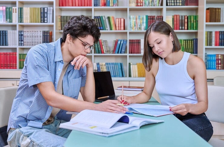 UP section students receiving one-on-one tuition and individual attention